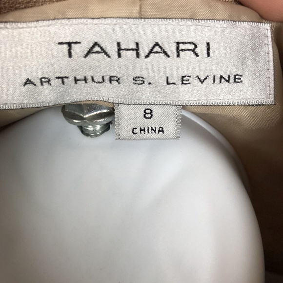 Tahari Women’s Button Down Top Size 8 Beige GB8 - Picture 5 of 8